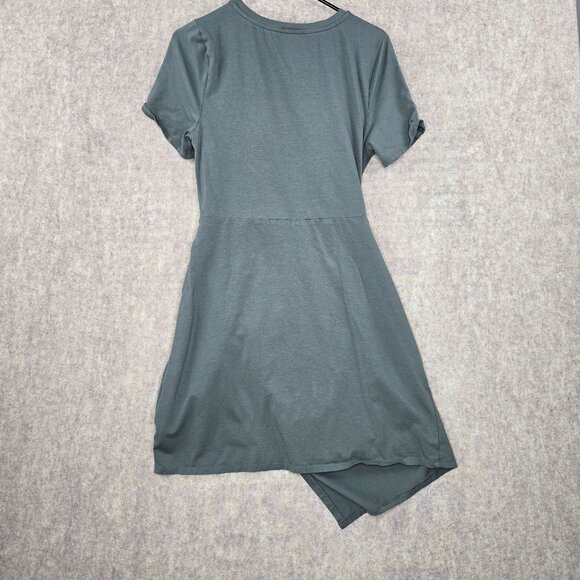 A New Day Green Belted Dress M - Picture 2 of 6